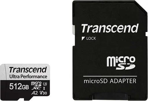 Карта памяти Transcend 512GB microSDXC UHS-I U3 A2 (TS512GUSD340S) - фото 2