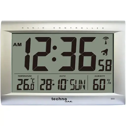 Годинник настінний Technoline WS8009 Silver (WS8009) - фото 1