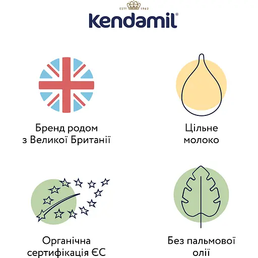 Органическая сухая молочная смесь Kendamil Organic 2 6-12 міс. 1.6 кг (2 шт. х 800 г) - фото 3