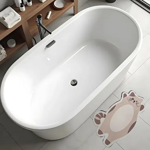 Коврик влажнопоглощающий Wall Sticker 40х60х3 мм Котик SW-00002564 - фото 5