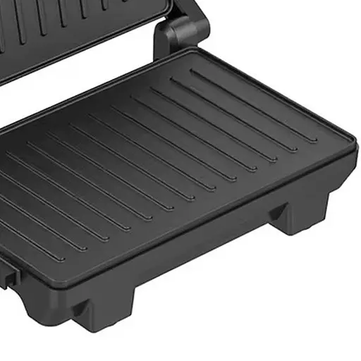 Прижимной контактный электрический гриль Crownberg CB-1081 домашний с антипригарным покрытием 1000Вт Серый - фото 4