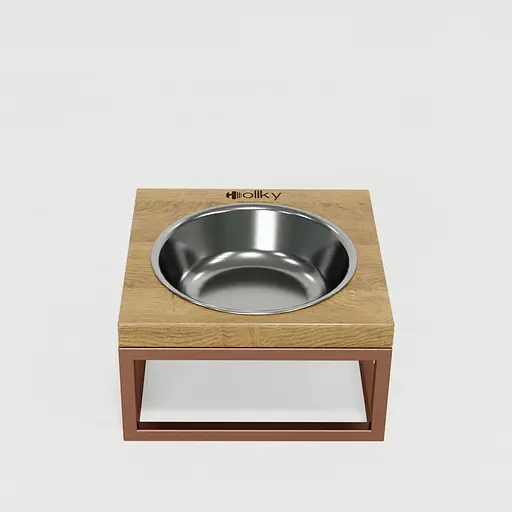 Hollky Base Solo S — миска на підставці для котів і маленьких собак (1 × 0,45 л) - фото 3