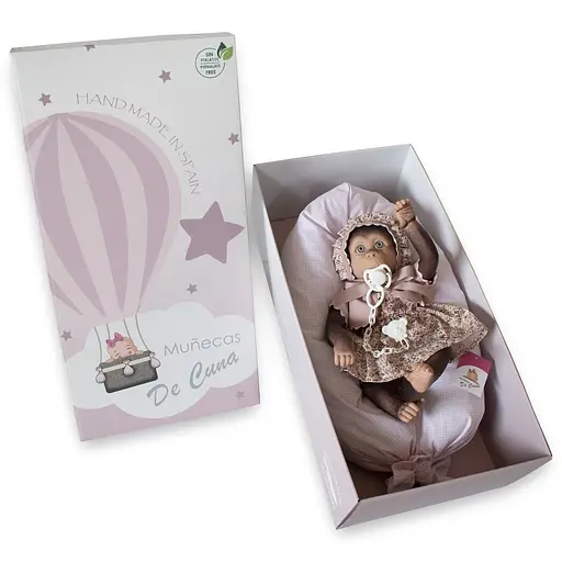 Лялька Munecas De Cuna Мавпочка у шапці 36 см (B36101) - фото 2