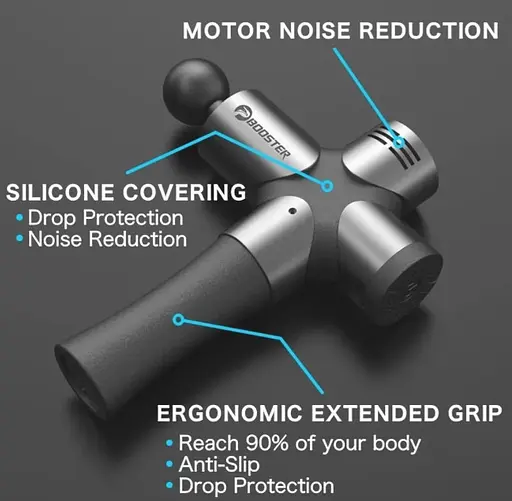 Перкусійний масажний пістолет Booster pro 3 тригерних точок - фото 5