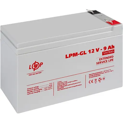 Аккумулятор LogicPower GEL 12V/9Ah/108Wh (6563) [109862] - фото 3
