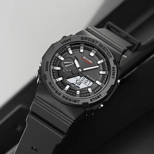 Наручний годинник чоловічий 2351BKWT Black-White Skmei acs0029984 - фото 4