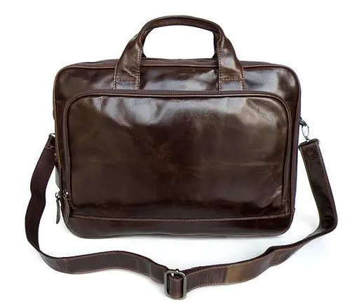 Чоловіча шкіряна сумка Vintage 37х30х10 см sum0013934 - фото 2