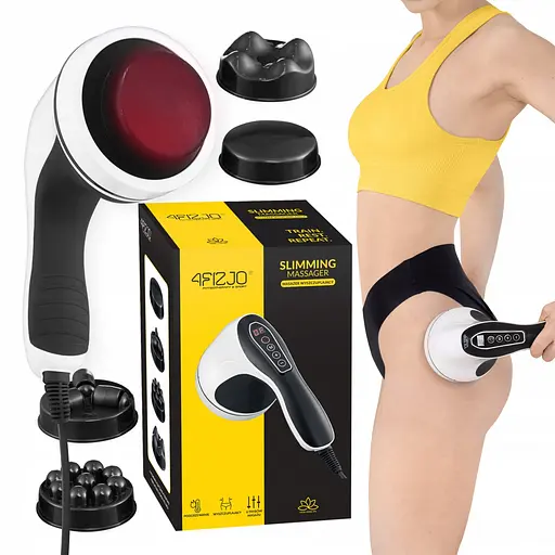 Антицелюлітний ручний масажер для тіла 4FIZJO Body Shaping 4 в 1 4FJ0557 White (P-5907739319111) - фото 1