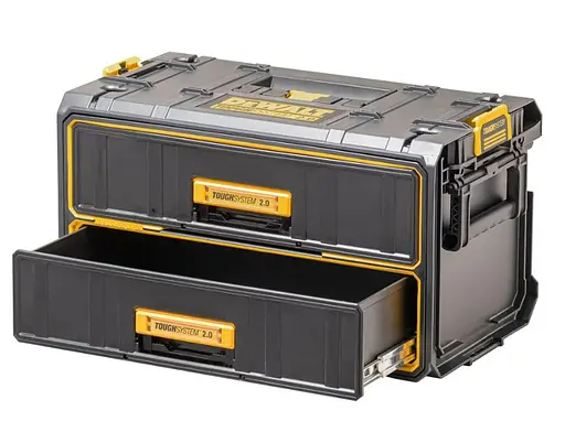 Ящик DeWalt TOUGHSYSTEM 2.0 модуль на 2 ящика (DWST83529-1) - фото 2