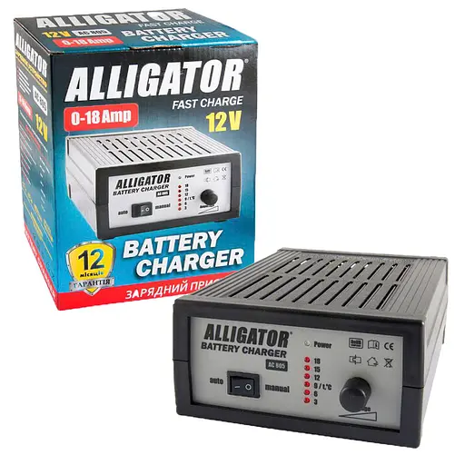 Зарядний пристрій АКБ Alligator 12V, 18А AC805 - фото 1