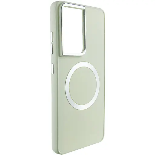 TPU чохол Bonbon Metal Style with MagSafe для Samsung Galaxy S23 Ultra Білий / White