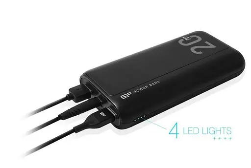 Повербанк – внешний аккумулятор Silicon Power QS15 20000mAh черный (SP20KMAPBKQS150K) - фото 4