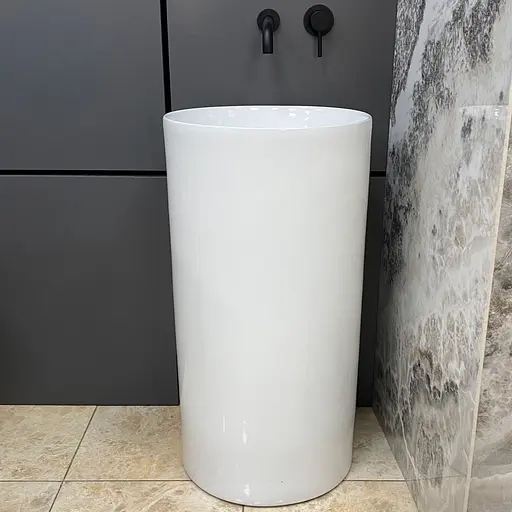 Умивальник підлоговий VBI Cirella white VBI-019024, Білий - фото 2