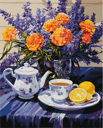 Набір для розпису по номерах. "Лавандова гармонія" 40х50см КНО3265