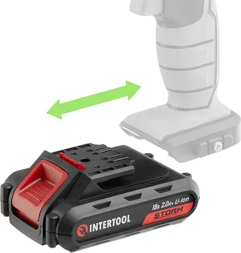 Аккумулятор для электроинструмента Intertool 18V 2Ah (WT-0312) [89160] - фото 4