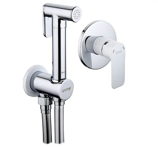 Смеситель для гигиенического душа встроенный белый/хром Gappo Noar 1/8, Белый G7248 - фото 1