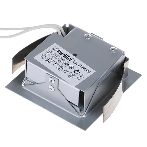 Светильник Brille мебельный точечный квадрат HDL-07-втL10A SILVER G4 20W 12V - фото 2