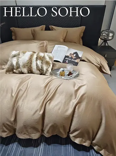 Комплект постільної білизни Євро Boutique 200х230 см Сircle Cream SOHO pbe0050895 - фото 3