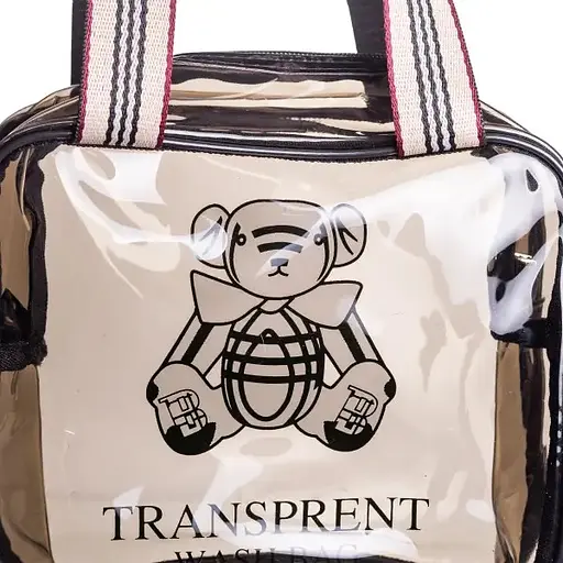 Косметичка Yiwu HP-16-4K дорожня 22х9х20 см водонепроникна прозора - фото 7