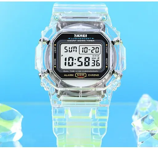 Женские наручные спортивные часы Skmei 1999 (Белый) - фото 2
