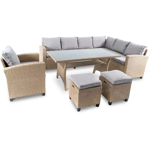 Набор садовой мебели Di Volio Rossano Бежевый/Светло-серый