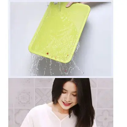 Двухсторонняя кухонная доска Quange оливково зеленая размер L  - фото 2