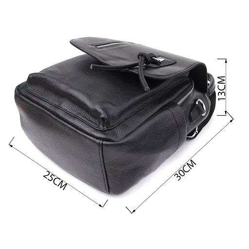 Классический женский рюкзак из натуральной кожи Vintage 23х30х13 см sum0027387 - фото 3