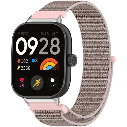 Ремінець DK CDK Nylon Sport Loop для Xiaomi Redmi Watch 4 (017323) (pink sand) - фото 2
