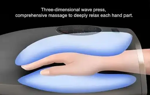 Массажер Qinglin QL-201 для кистей рук (компрессионный и акупунктурный массаж с подогревом) - фото 4