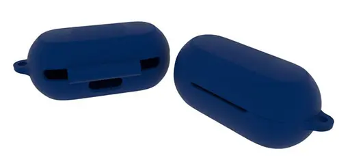 Чохол-накладка DK Silicone Candy Friendly з карабіном для Anker SoundCore Liberty Neo (dark blue) - фото 3