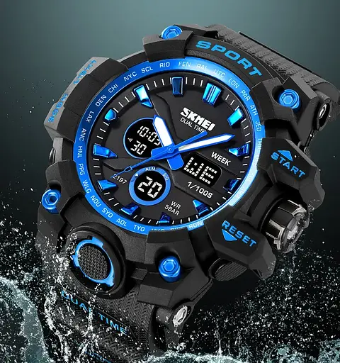 Годинник чоловічий наручний спортивний Skmei 2197 Синій - фото 6