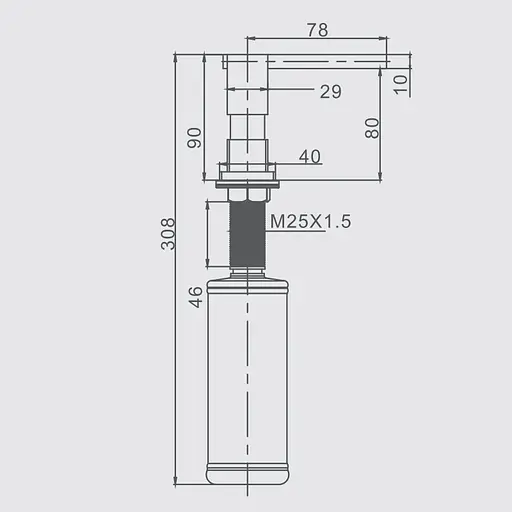 Дозатор для жидкого мыла Gappo G404-3  - фото 2