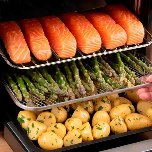 Мультипечь Tefal Easy Fry Multifunctional 1800Вт механическое упр. 9 программ пластик черный - фото 7