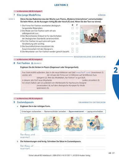 Sicher! aktuell B2 Arbeitsbuch mit MP3-CD - фото 4