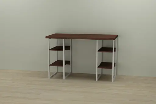 Комп'ютерний стіл Ferrum-decor Карен 75x140x60 білий ДСП Дуб Сонома 32мм (FRD-102272)