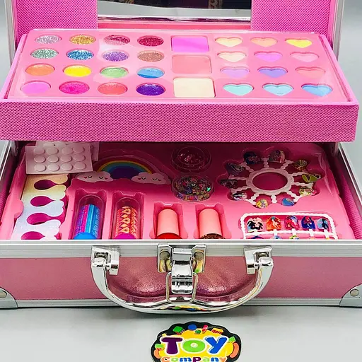 Косметика в металевому кейсі дитяча для макіяжу русалки 48 шт Розовий - фото 6