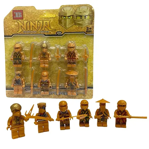 Коллекционный набор игровых фигурок "Ниндзяго" из 6 героев.