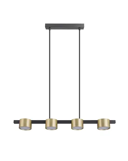 Подвесной светильник, люстра над столом, барная стойка Goldlux 327338 Mirella GX53 4x6W 4000K 660Lm IP20 Золотой - фото 1