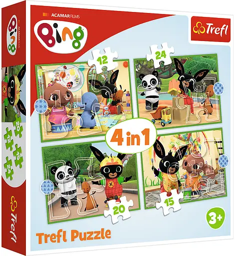 Набір Пазли - (4в1) - "Веселий день" / Друзі з дитинства - фото 1