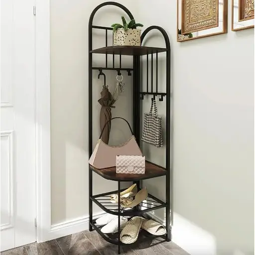 Вешалка для одежды Costway Richi угловая в стиле Loft - фото 5