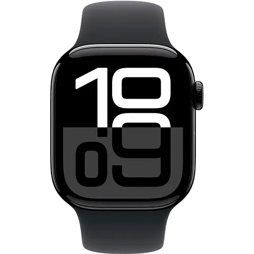 Apple Watch Series 10 GPS 42mm Jet Black Aluminum Case with Black Sport Band M/L MWWF3 - фото 2