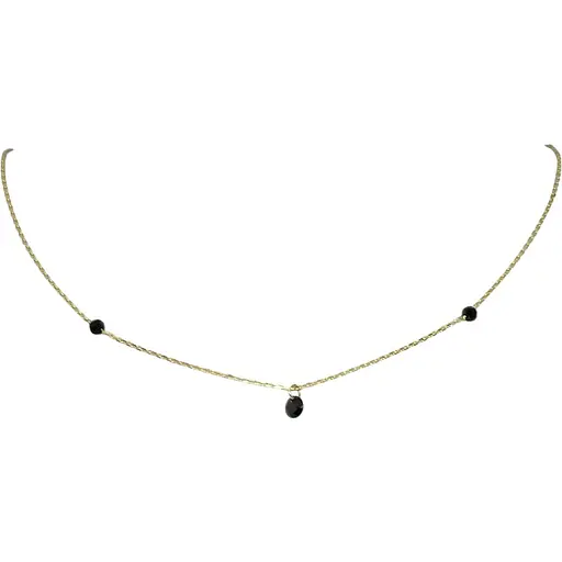 Золотое колье Столичная Ювелирная Фабрика с ониксом. 351144ЖО 45