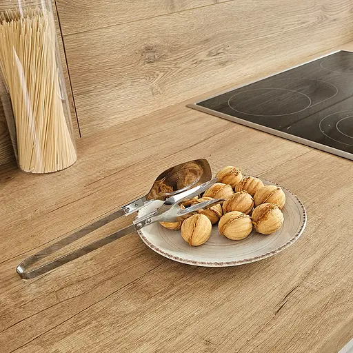 Щипці кулінарні (ложка+вилка) для сервірування та барбекю з нержавіючої сталі 26 см, Kitchen Master 85845 - фото 6