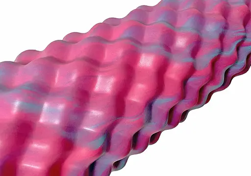 Масажний ролик EasyFit Bubbles 45 см Рожевий-блакитний (EF-3341-1-P) - фото 2