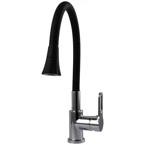 Смеситель для кухни Globus Lux Dolly GLD-0203LA-B01 стильный кран для мытья с высоким сливом для удобства использования - фото 3