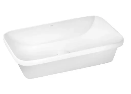 Комплект Qtap Scorpio: Раковина врезная прямоугольная 615х390х150 мм White + Донный клапан PU02 (QT1411K491WN47291) - фото 3