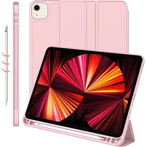 Чохол-книжка CDK для Apple iPad Pro 11" 1gen 2018 Еко-шкіра силікон Smart Case cлот стилус (019307) pink