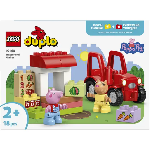 Конструктор LEGO DUPLO Peppa Pig Трактор і ринок 18 деталей (10468) - фото 1