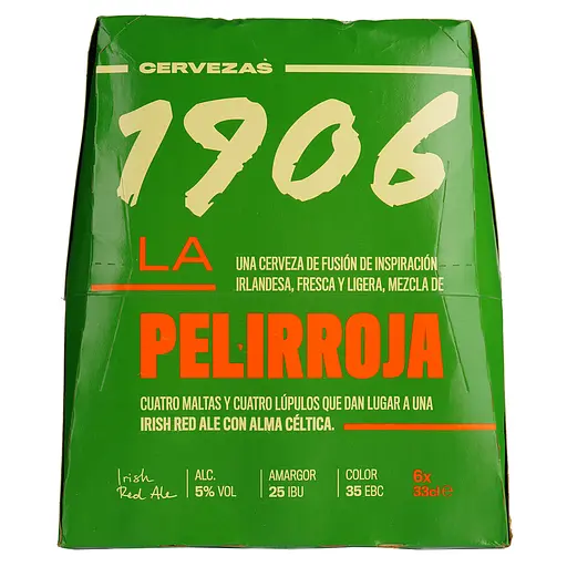 Упаковка пива Estrella Galicia 1906 Galicia Irish темное 5% 1.98 л (0.33 л x 6 шт.) - фото 4