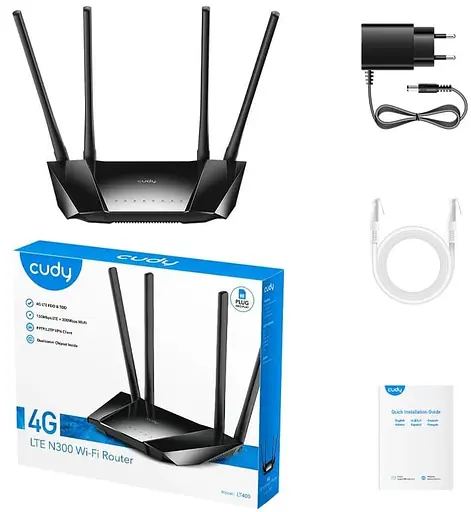 Роутер Cudy LT400 CAT4 WiFi 5 Mesh 4G (73-00551) - фото 5